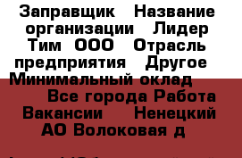 Заправщик › Название организации ­ Лидер Тим, ООО › Отрасль предприятия ­ Другое › Минимальный оклад ­ 23 000 - Все города Работа » Вакансии   . Ненецкий АО,Волоковая д.